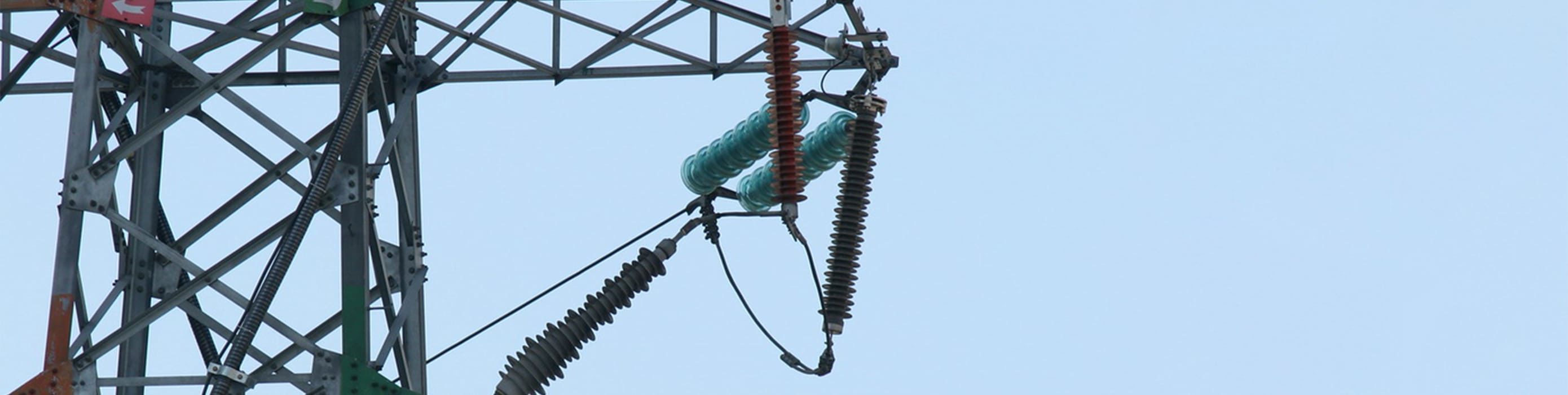 Cable accessories on a large tower.