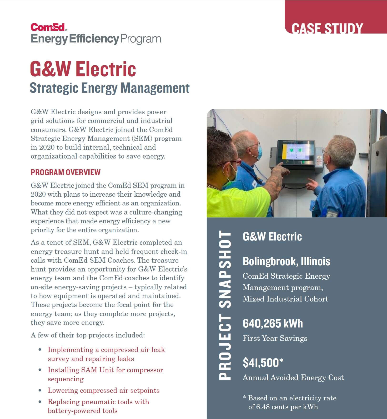 ComEd Case Study Brochure